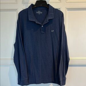 Men’s Vineyard Vines Navy Long Sleeve Polo Shirt